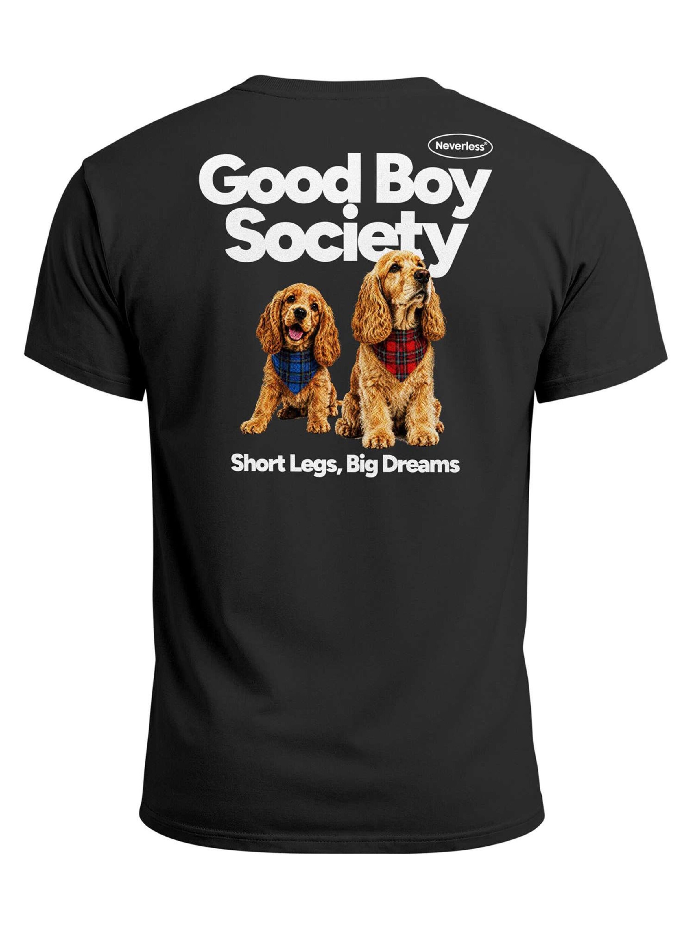 Neverless Shirt 'Good Boy Society' in Black: front