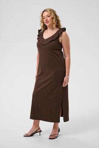 KAFFE CURVE Kleid in Braun