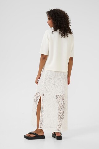 Jupe 'Lora Lace' Kaffe en blanc