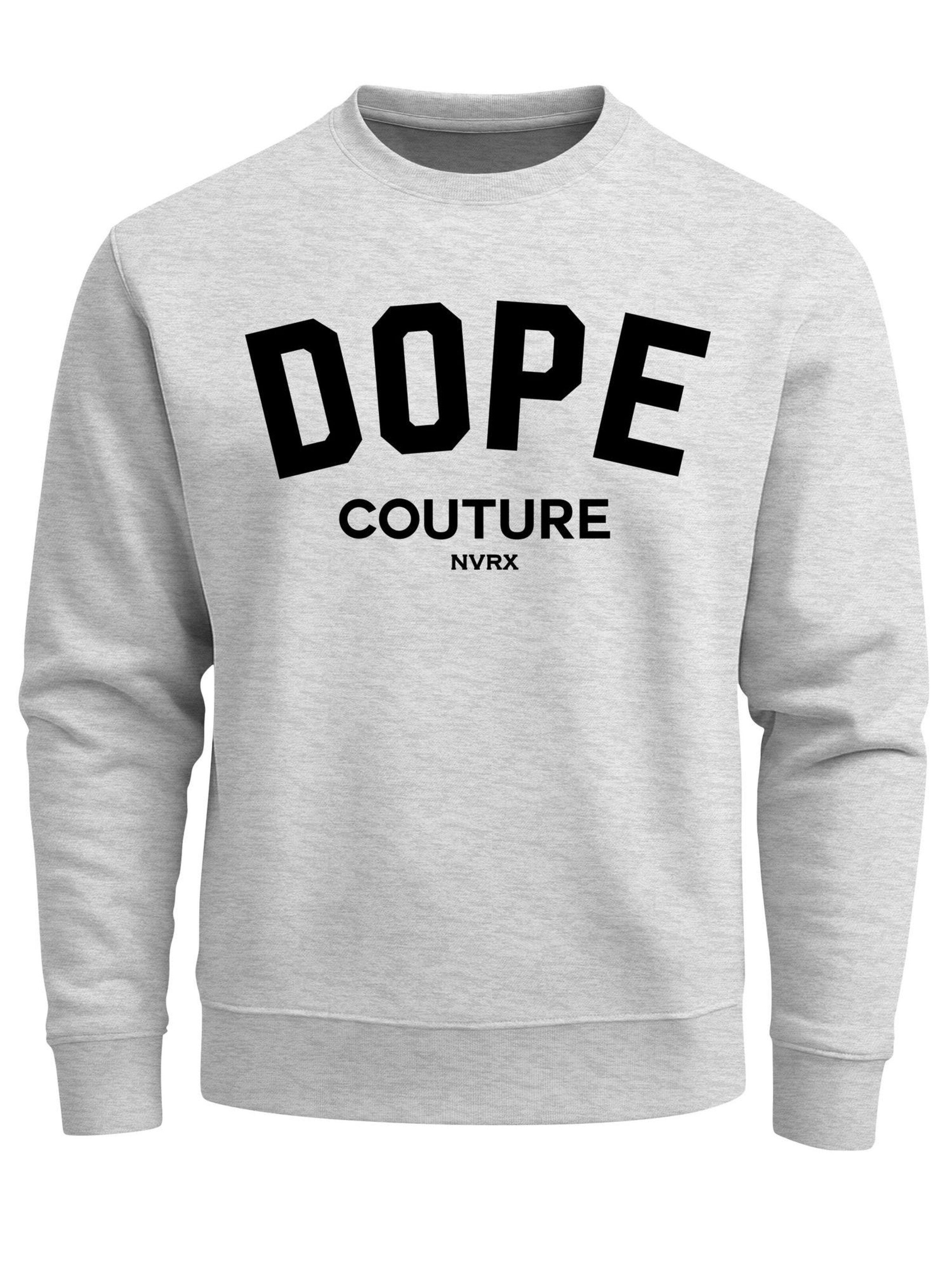 Neverless Sweatshirt 'Dope Couture' in Grey: front