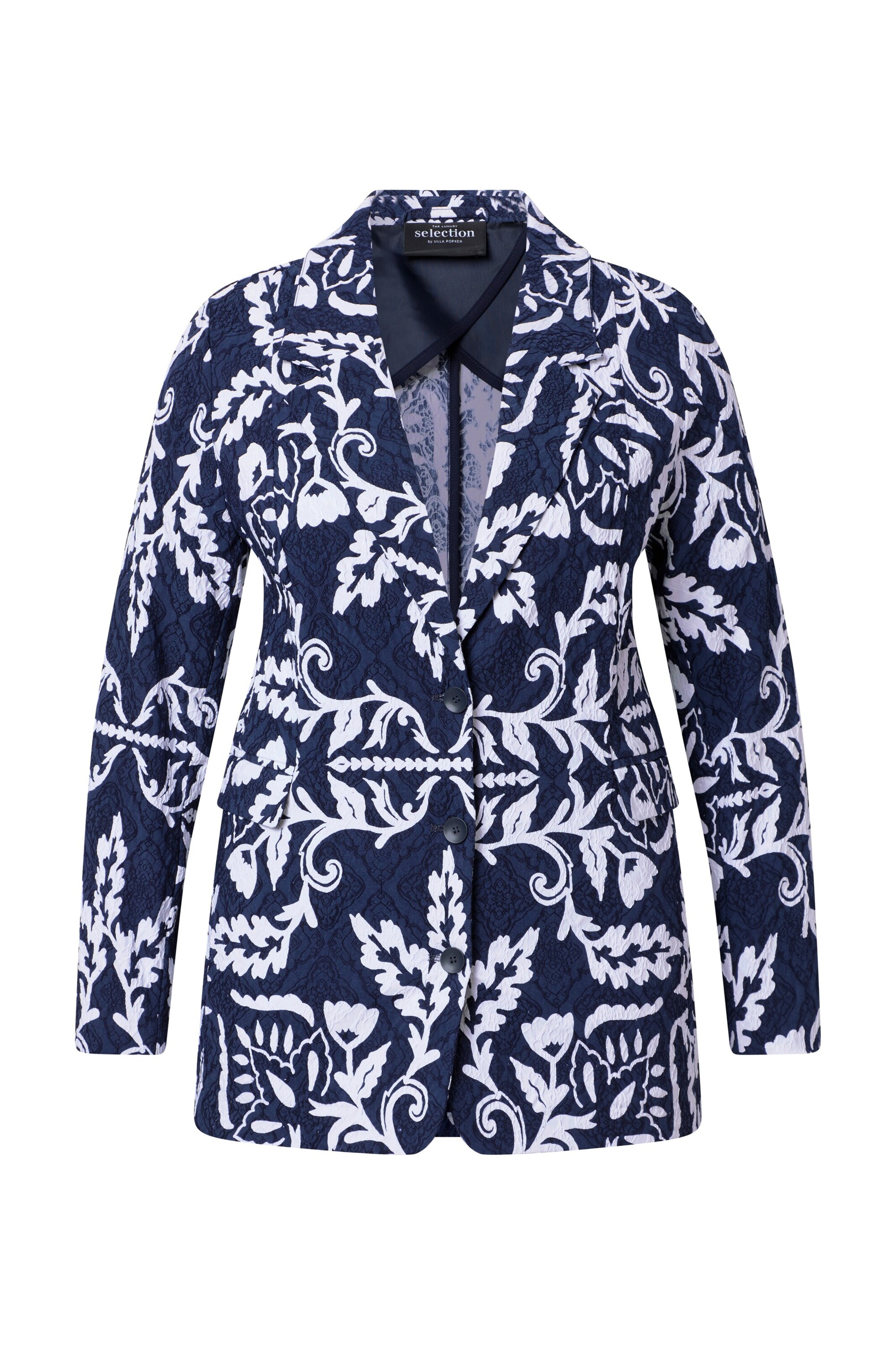 Ulla Popken Blazer in Blau: Vorderseite
