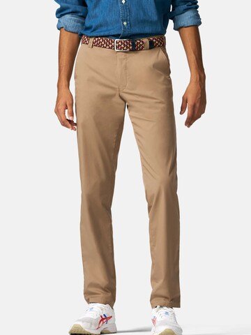 Regular Pantalon chino 'Bonn' MEYER en marron : devant