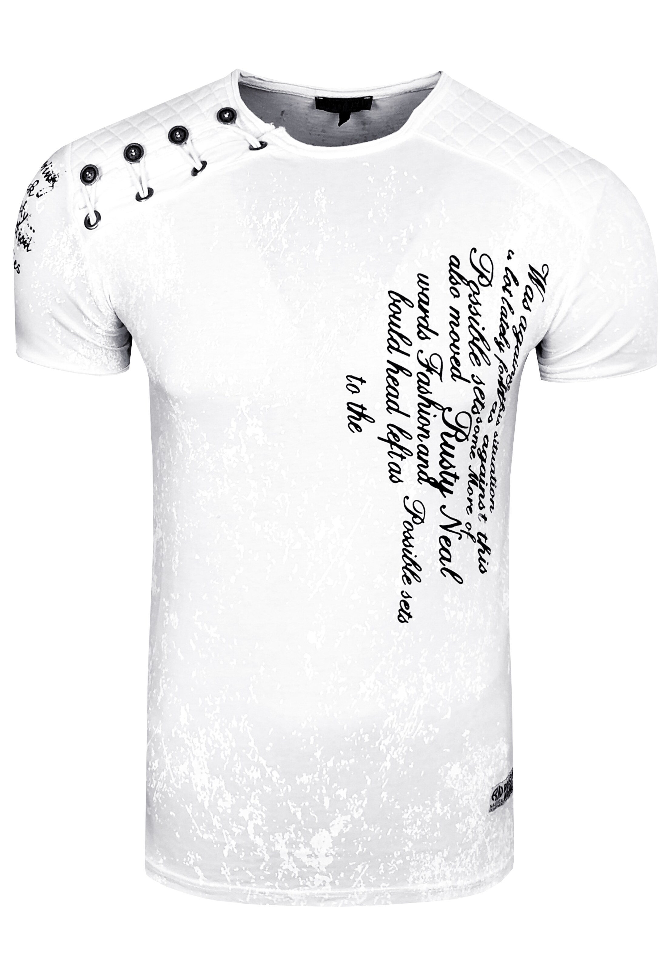 Rusty Neal T-Shirt in Weiß: Vorderseite