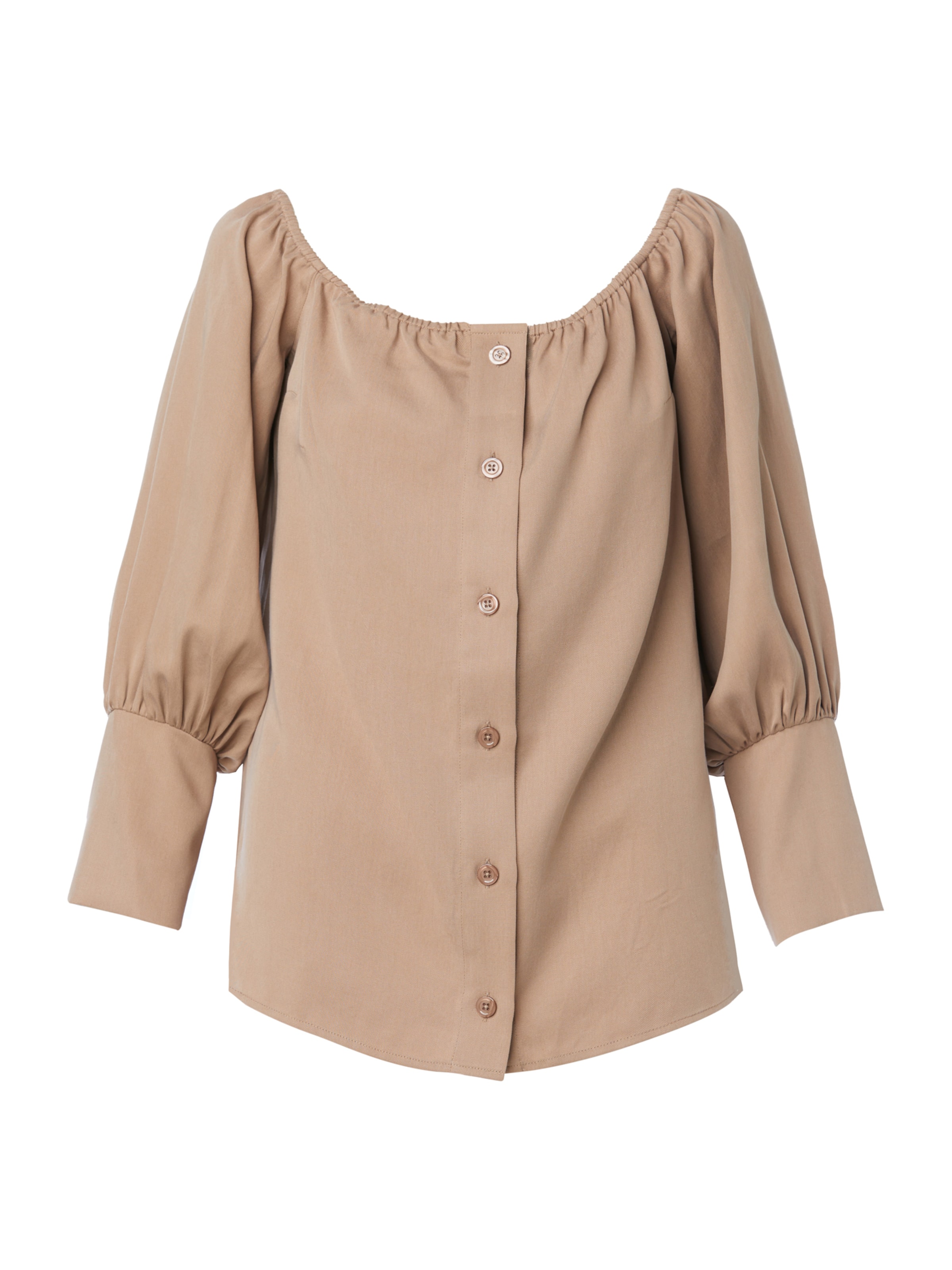 KAN Blouse 'CINNAMON' in Beige: front