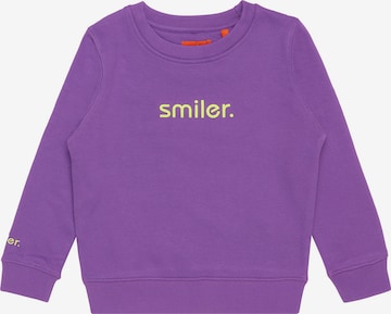 smiler. Sweatshirt in Purple: front