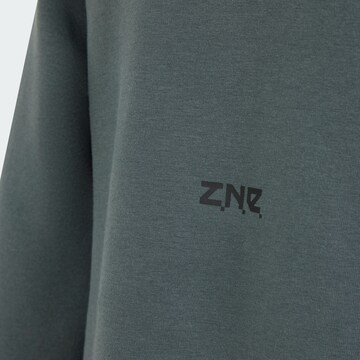 ADIDAS PERFORMANCE Athletic Zip-Up Hoodie 'Z.N.E.' in Grey