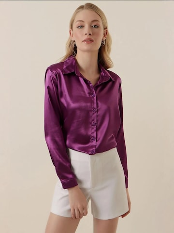 Bigdart - Blusa em roxo: frente
