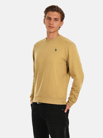 U.S. POLO ASSN. Sweatshirt in Beige: Vorderseite
