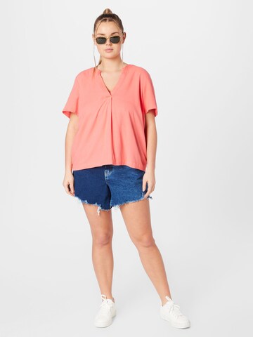 Vero Moda Curve Bluse 'MYMILO' in Orange