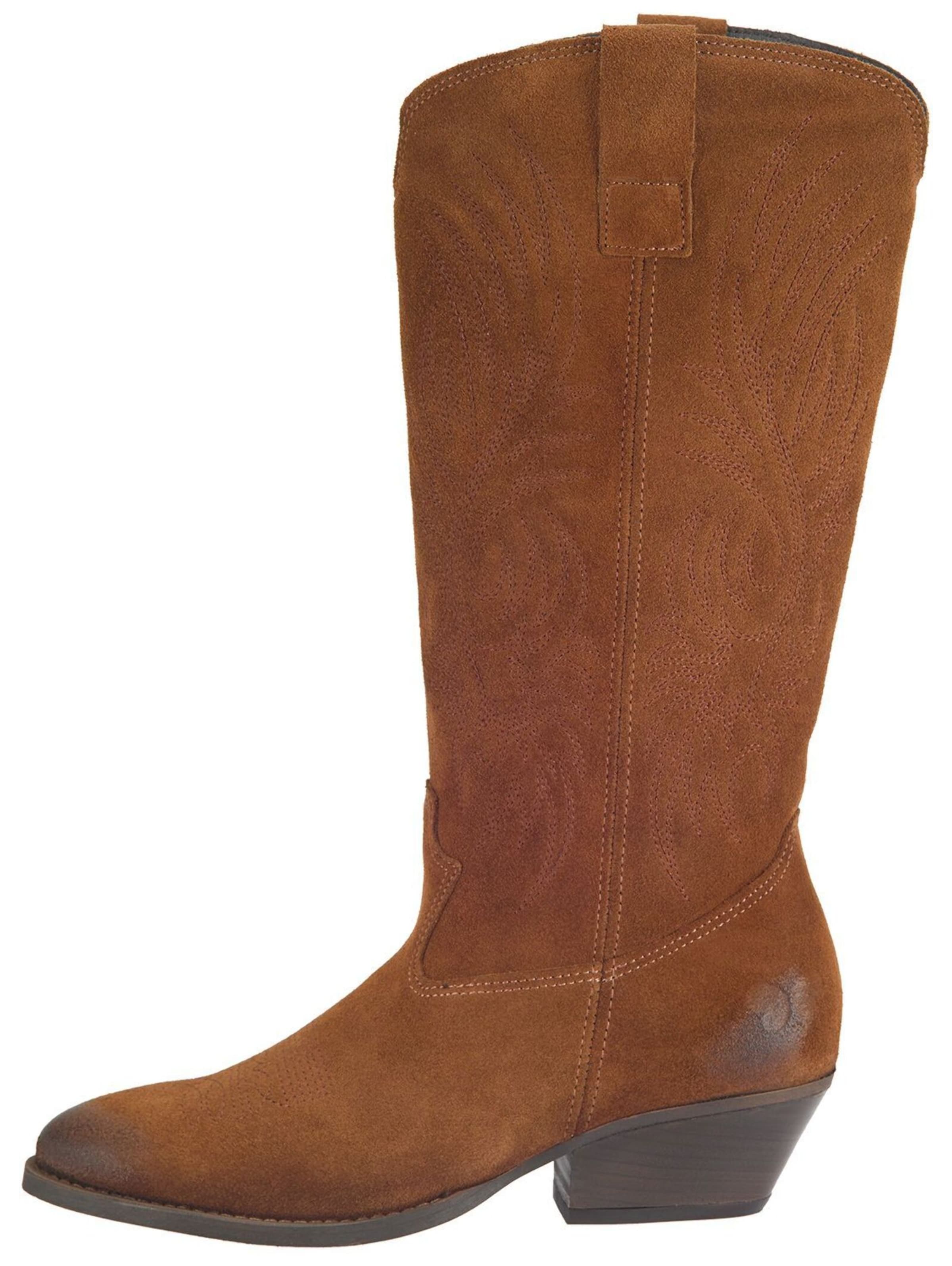 FELMINI Cowboylaarzen 'Selma' in Bruin