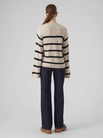 VERO MODA Trui 'LEFILE' in Beige