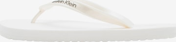 Séparateur d'orteils Calvin Klein en blanc : devant