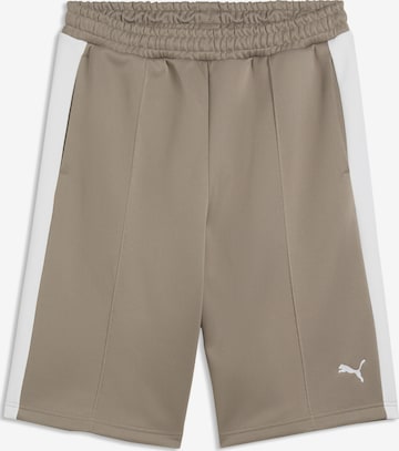 PUMA Regular Sporthose 'T7 Relaxed' in Beige: Vorderseite