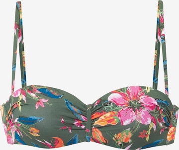 LASCANA Балконет Верх бикини в Зеленый: спереди