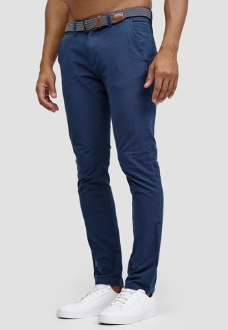Regular Pantalon chino 'Massy' INDICODE JEANS en bleu