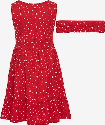 COLORS FOR LIFE Set: Kleid und Haarband in Rot: Vorderseite