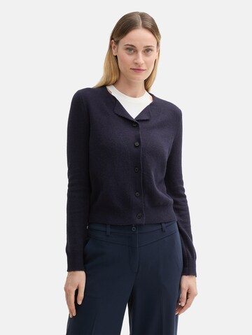 TOM TAILOR Knit cardigan in Blue: front