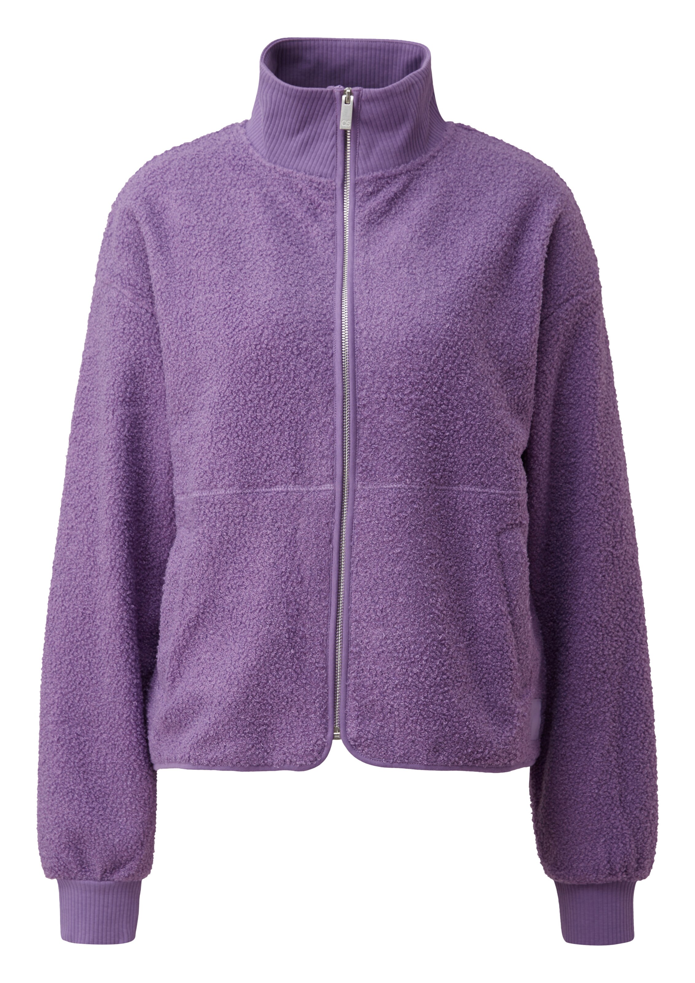 QS Fleece jas in Lila: voorkant