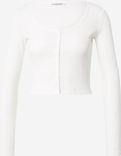 Tricou GLAMOROUS pe alb, Vizualizare produs