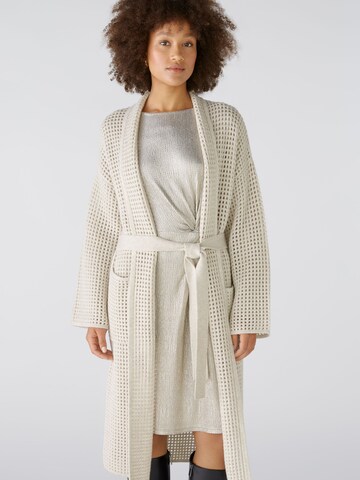 OUI Strickjacke in Weiß: Vorderseite