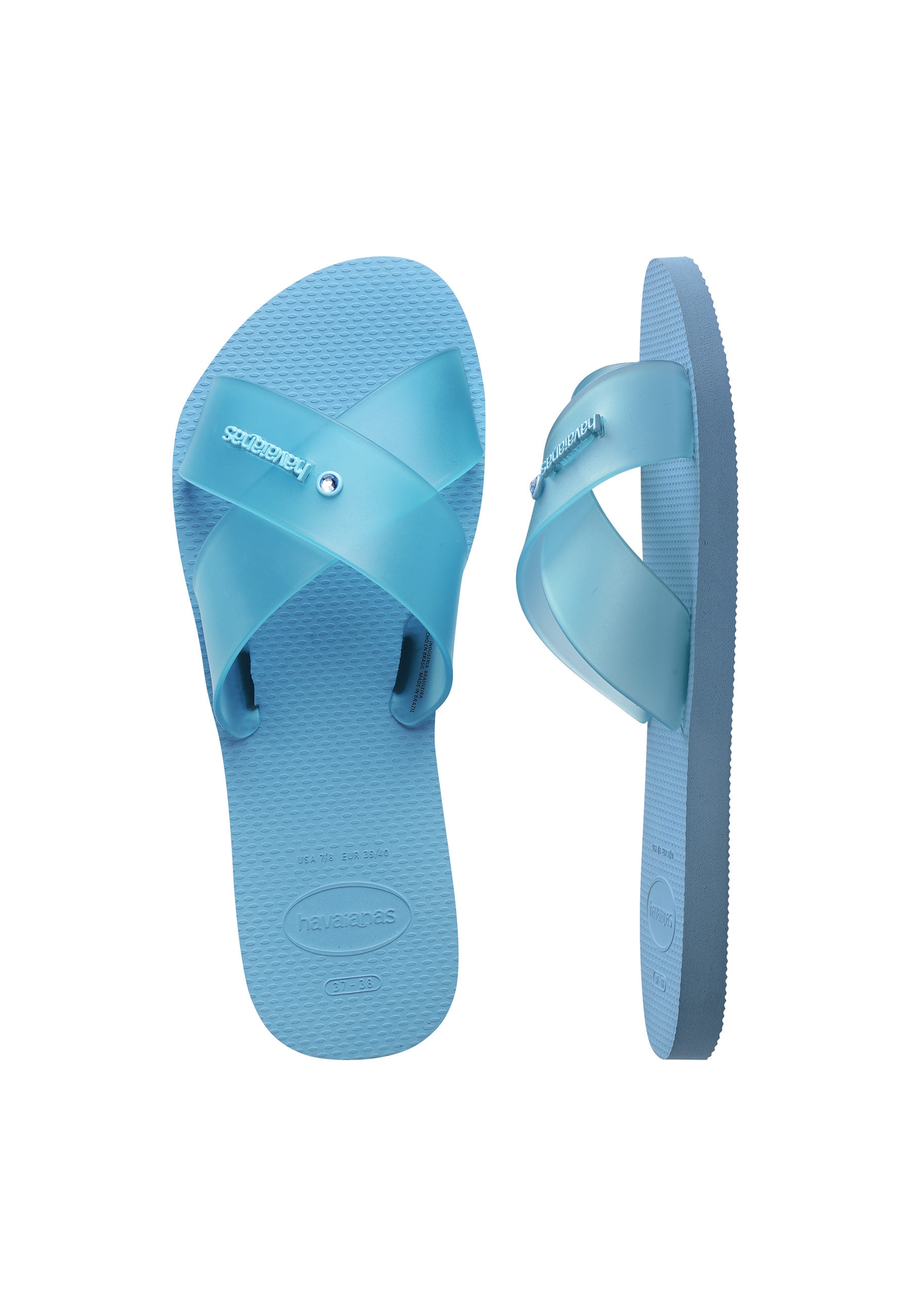 HAVAIANAS Mule 'Aqua Jelly' in Blue