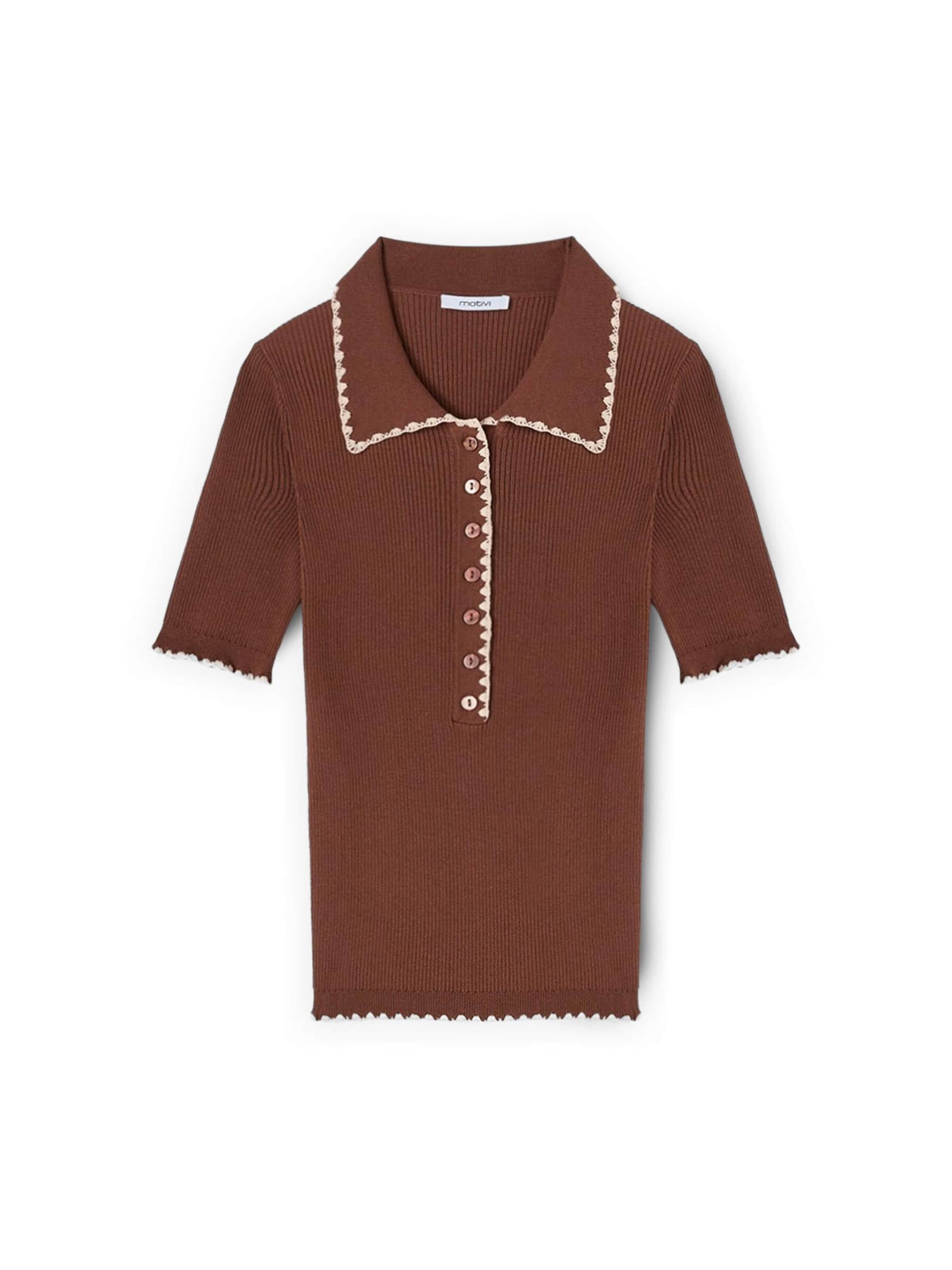 MOTIVI Sweater in Brown: front