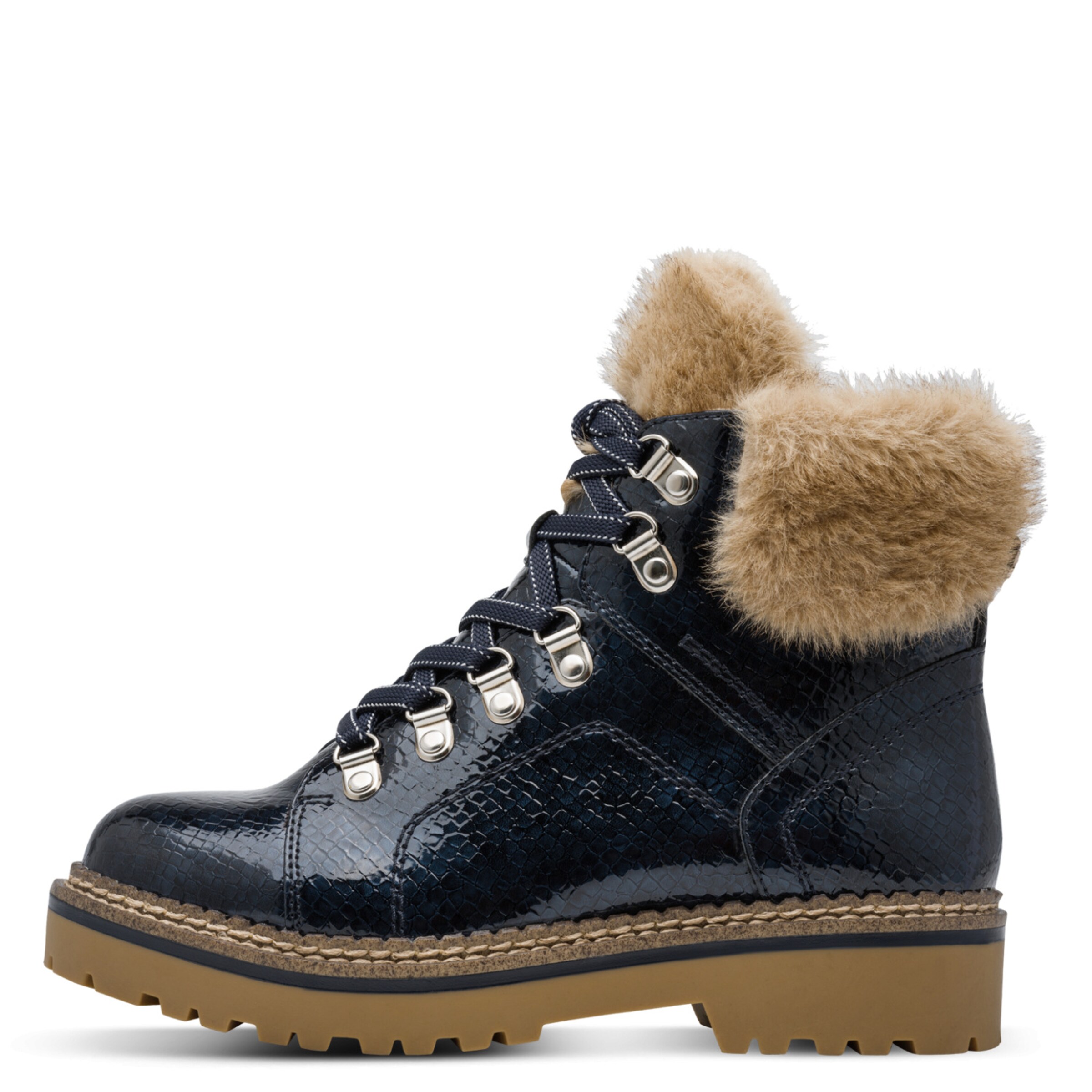Tamaris Schnürstiefelette in Blau