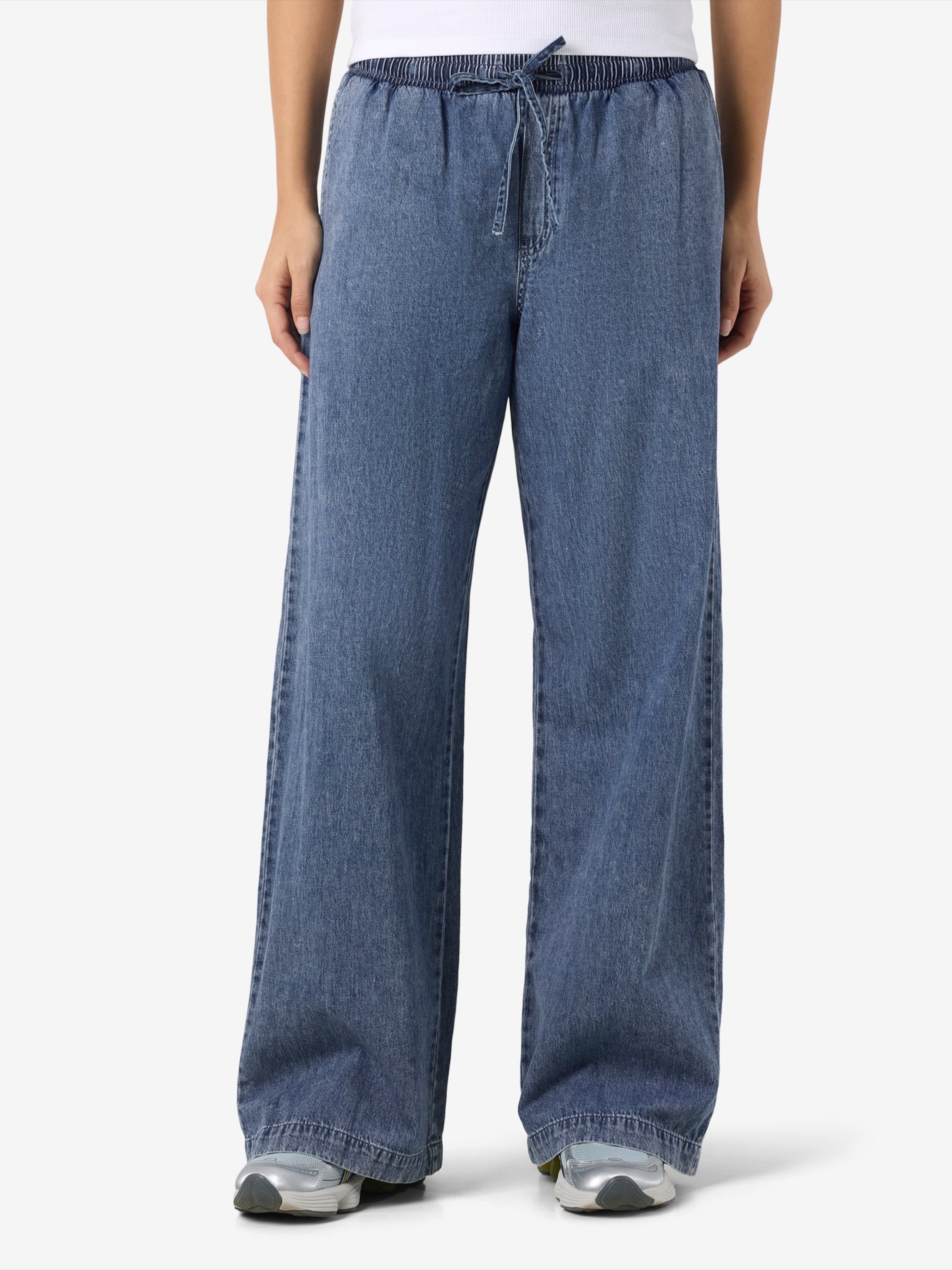 Noisy may Wide leg Jeans 'NMEnza' in Blue Denim | ABOUT YOU