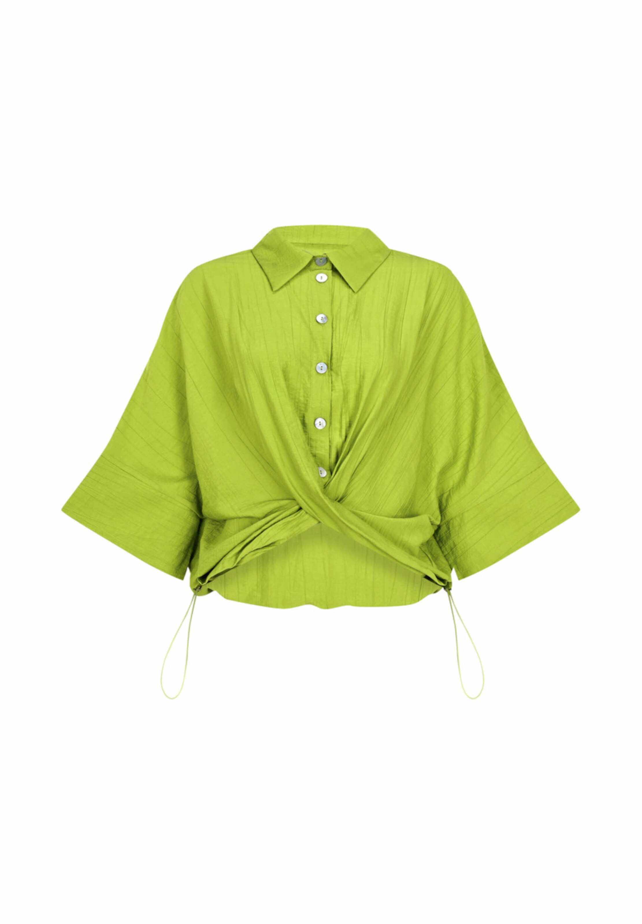 FRESHLIONS Blouse 'Maya' in Green: front