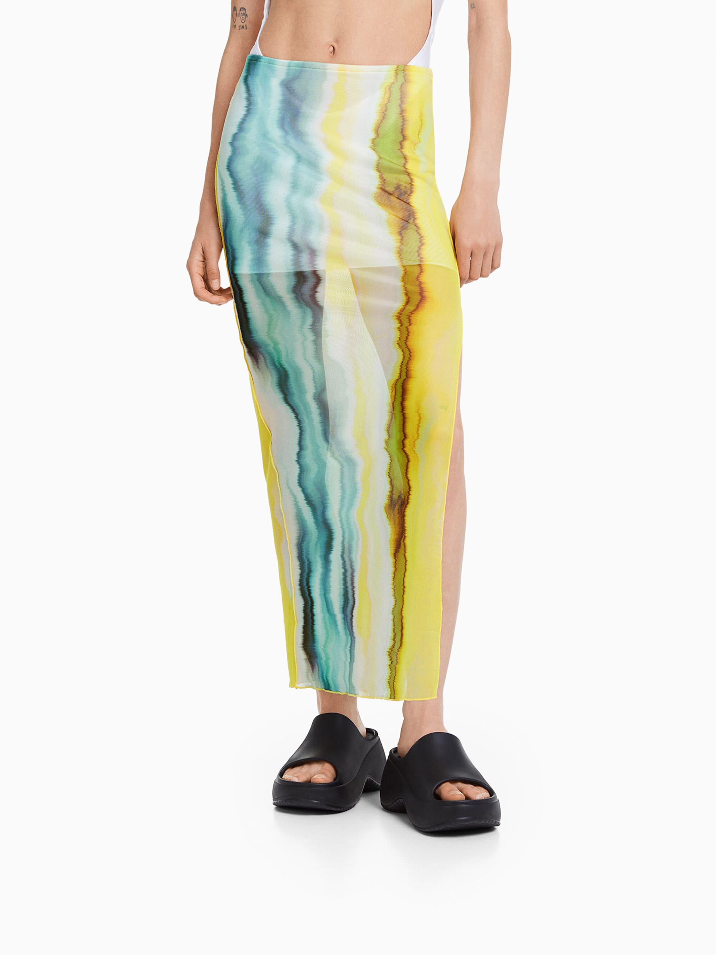 Jupe Bershka en Citron Vert ABOUT YOU