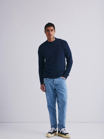 !Solid Sweater 'Lenz' in Blue