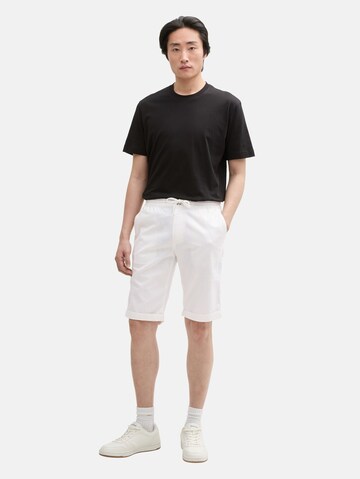 TOM TAILOR Regular Trousers in White