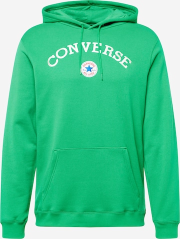 CONVERSE Sweatshirt 'Converse Chuck' in Green: front