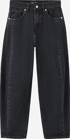 Barrel Jean 'SIMONE' MANGO en noir : devant