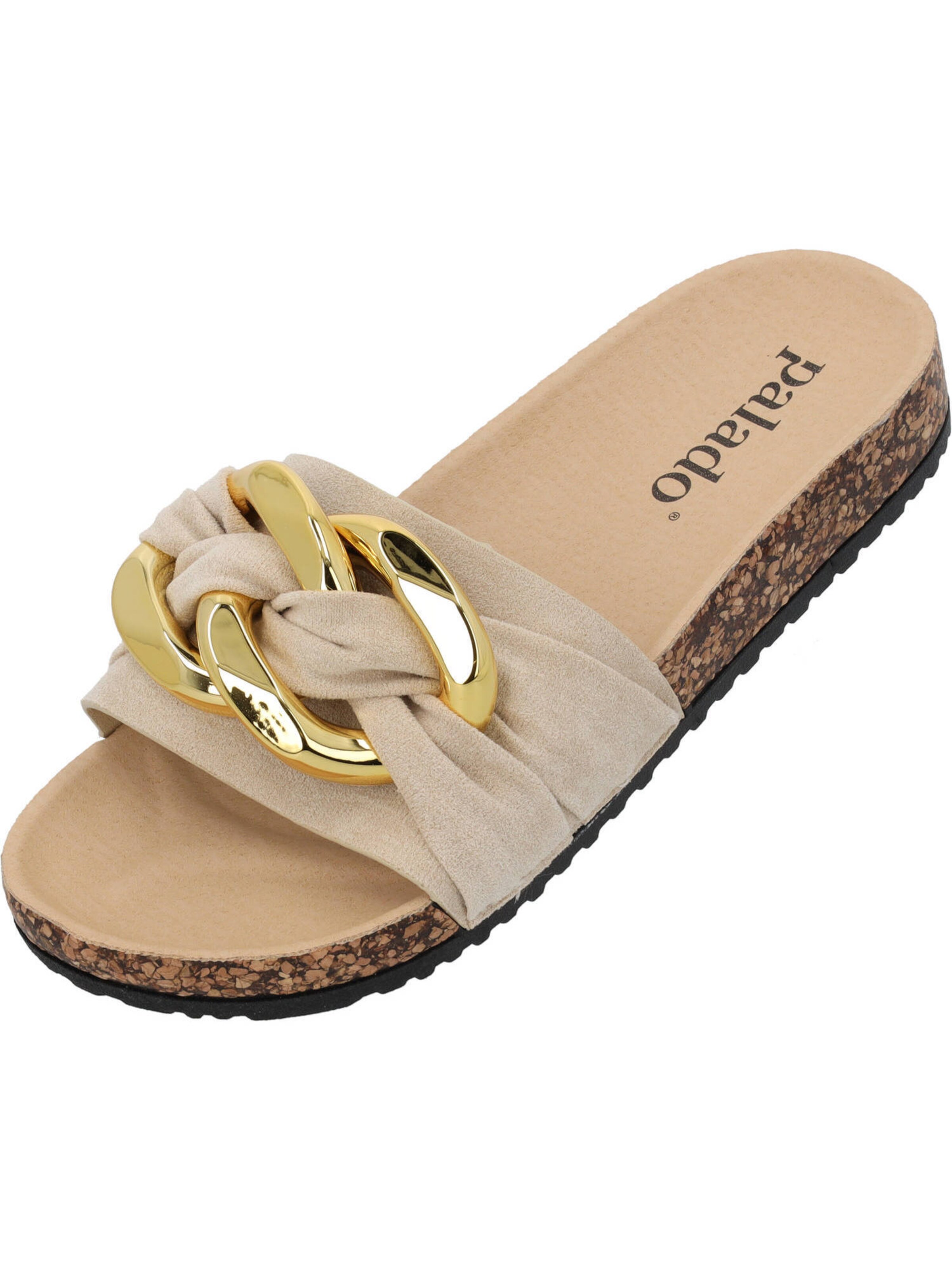 Palado Mules 'Geofo' in Beige: front