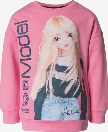 TOP MODEL Sweatshirt in Pink: front