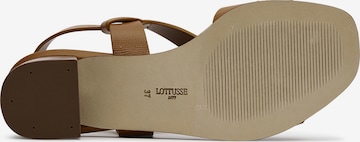 LOTTUSSE Strap Sandals 'Pala' in Brown