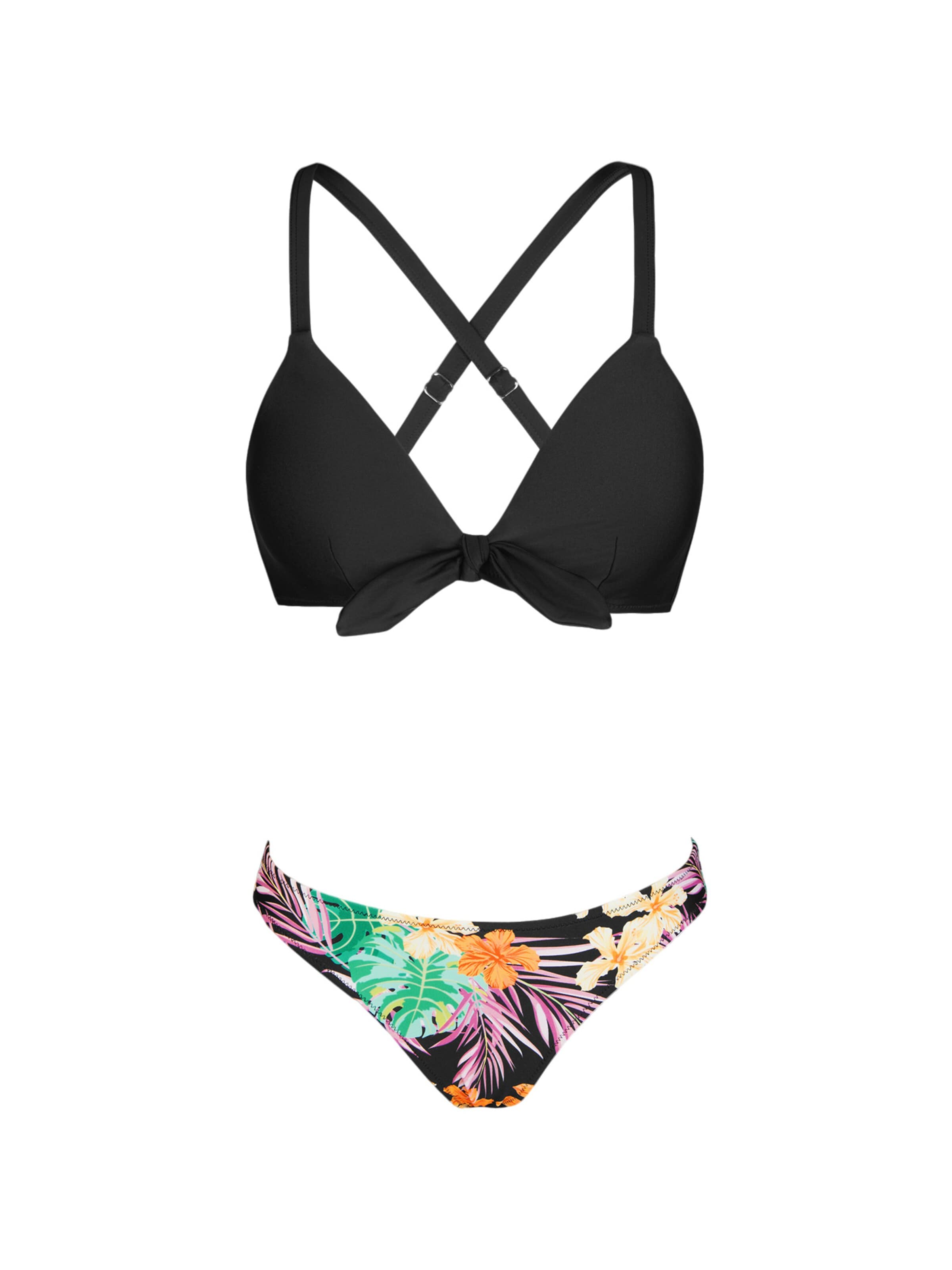 Cupshe Bralette Bikini 'DAA12C2F001AA' in Black: front