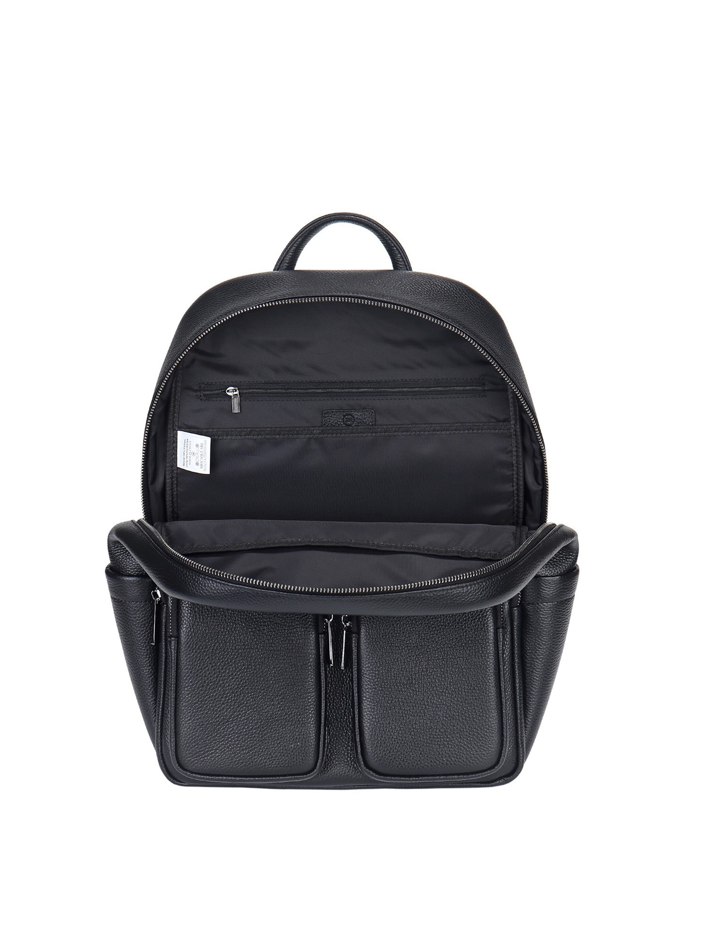 Zaino 'Zaino Vera Pelle B Cavalli - Chiusura Zip 42x30x13 cm' di B. Cavalli in nero