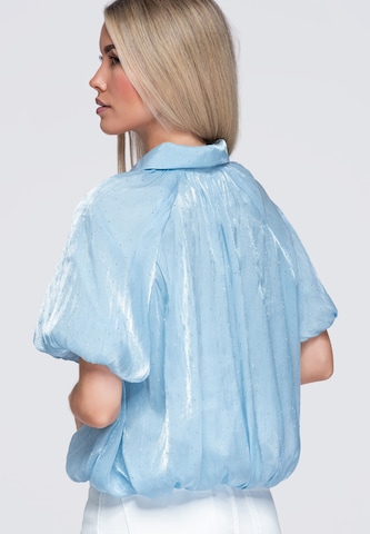 Ombre Blouse in Blauw