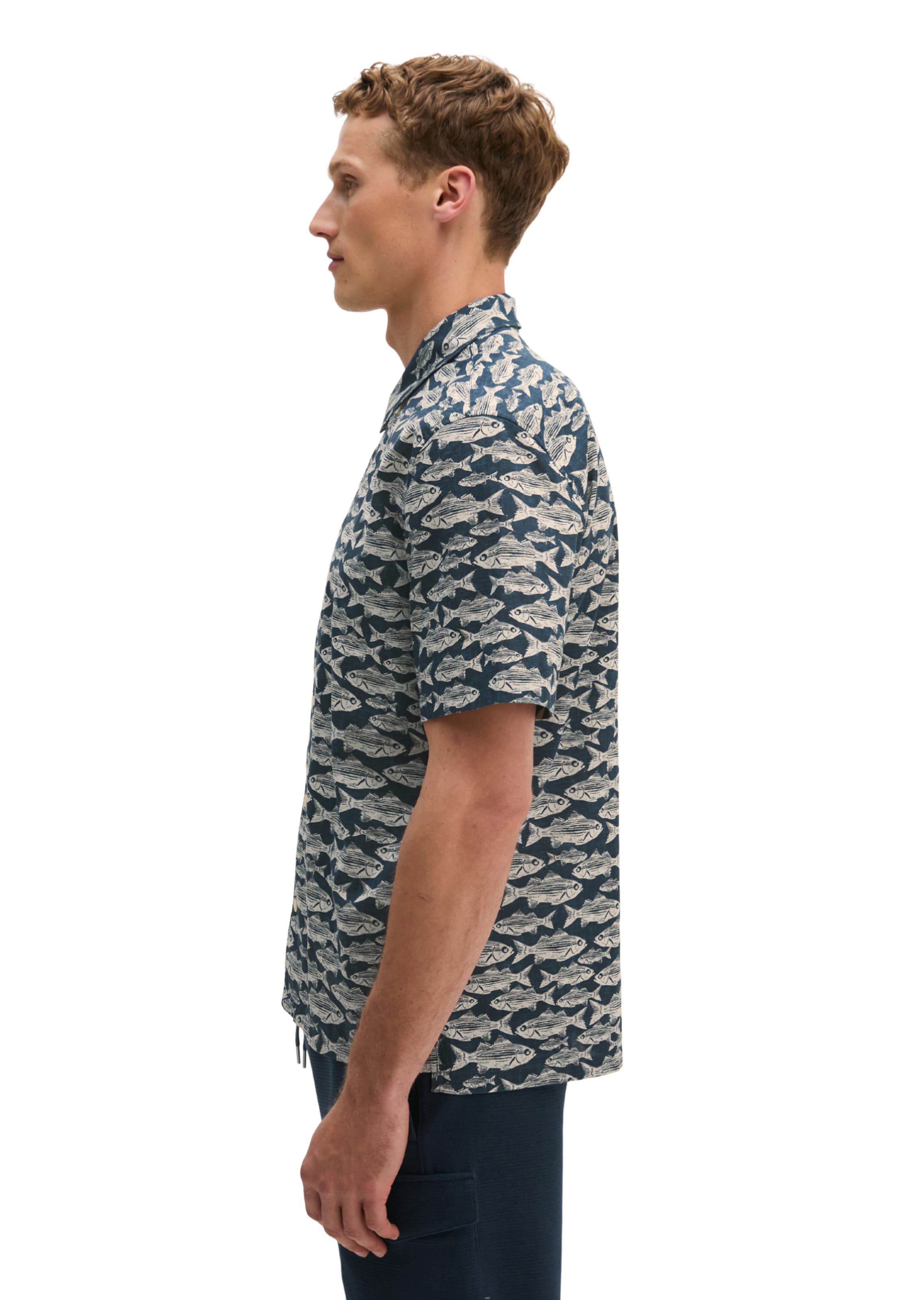 Marc O'Polo Regular fit Overhemd in Blauw