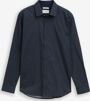 TOM TAILOR Button Up Shirt in Blue: front