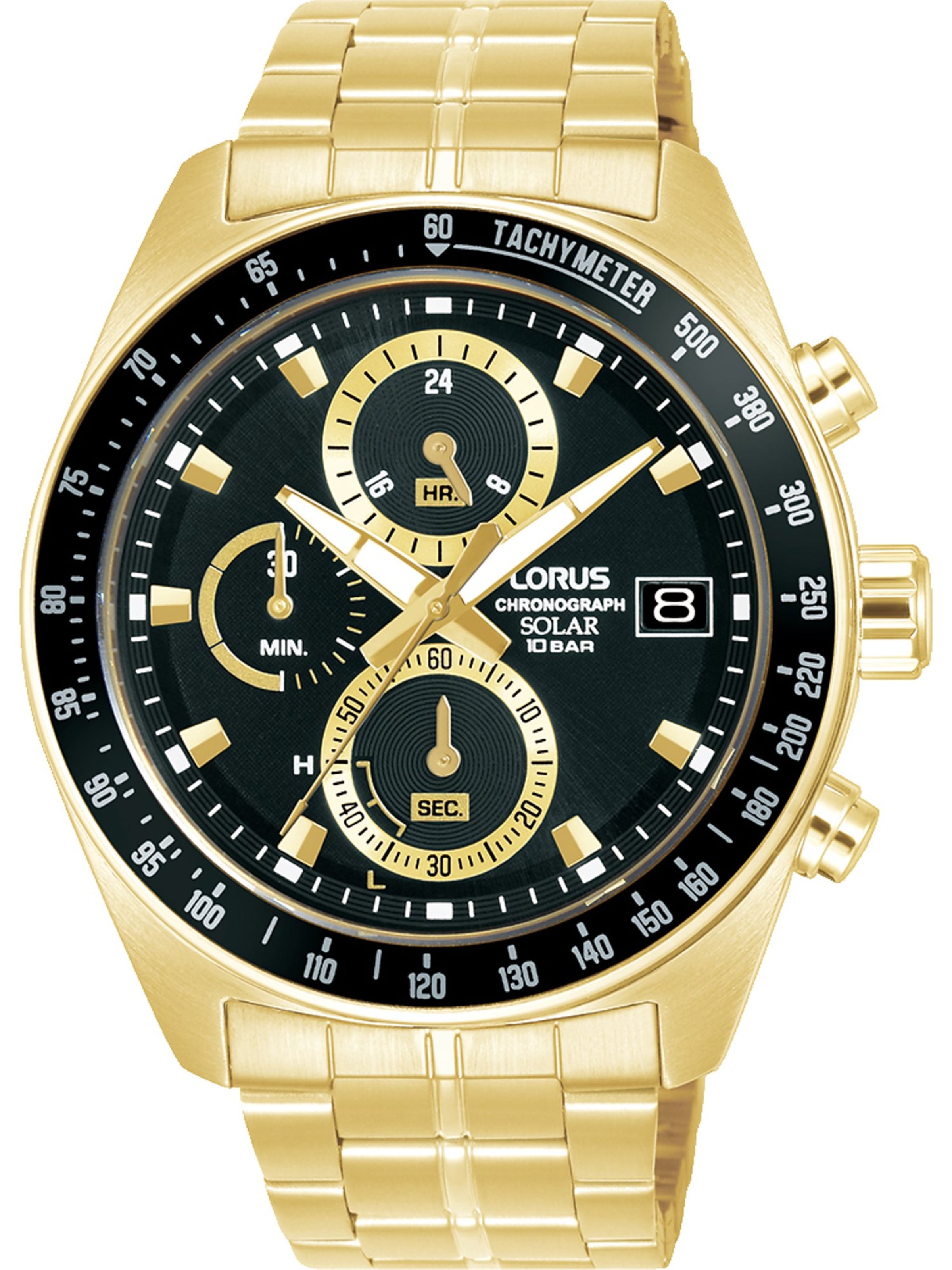 LORUS Analog watch in Gold: front