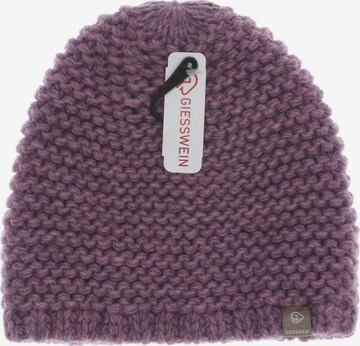 GIESSWEIN Hat & Cap in One size in Purple: front