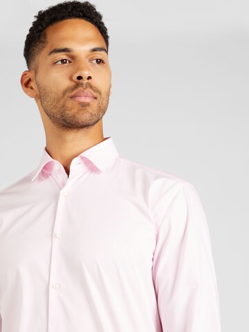 HUGO Slim fit Button Up Shirt 'Jenno' in Pink