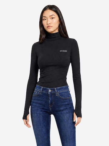 Top 'GRETA HIGH NECK LS K V6BP11 K6907' di GUESS in nero