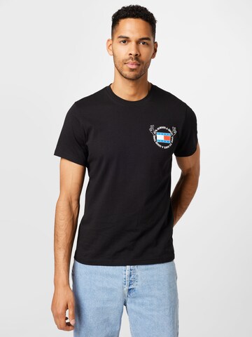 Tommy Jeans Shirt 'Philosotee' in Black: front