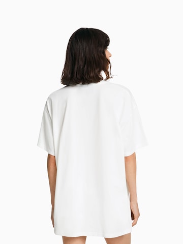 Bershka T-Shirt in Weiß