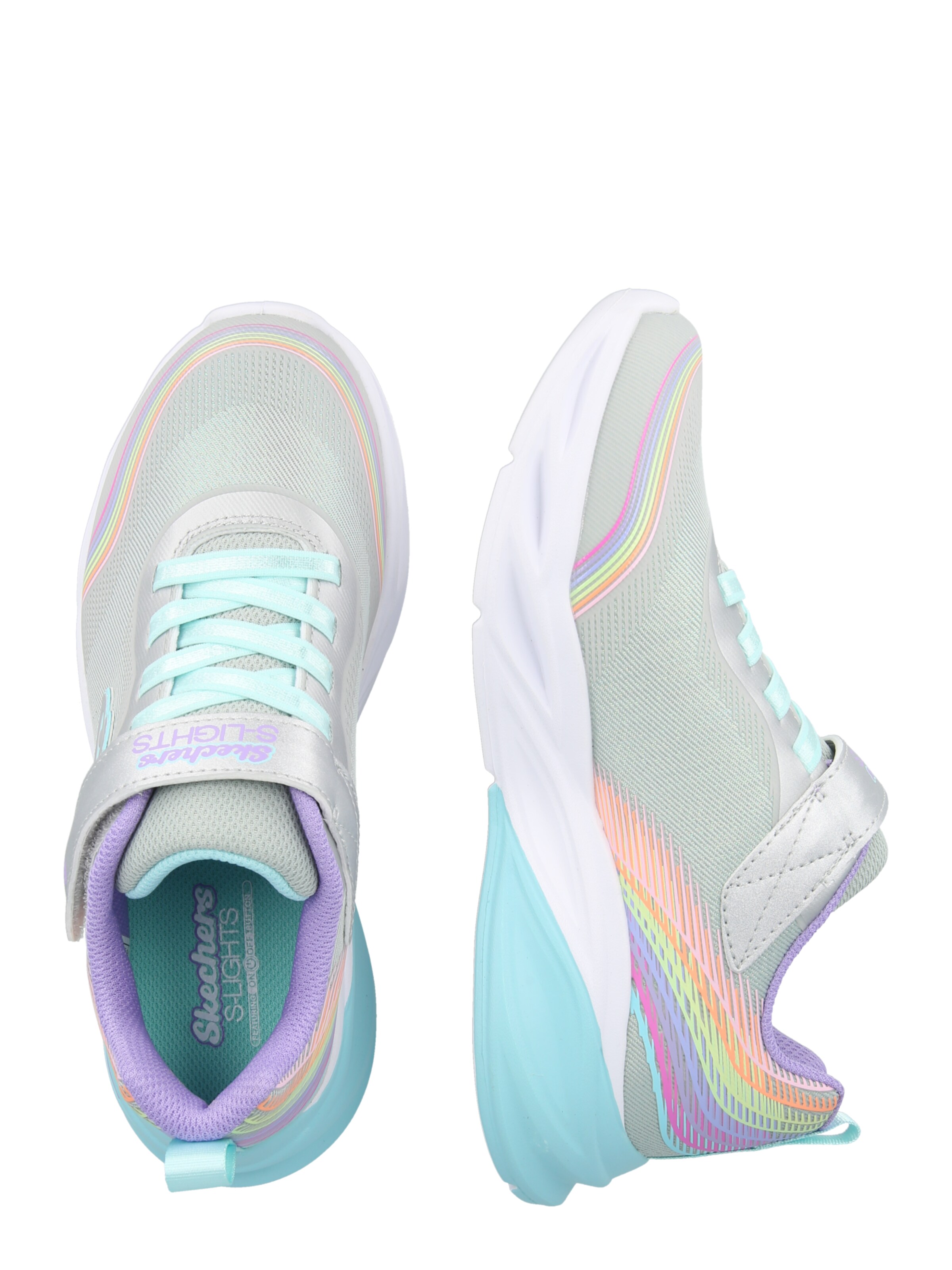 SKECHERS Superge | srebrna barva