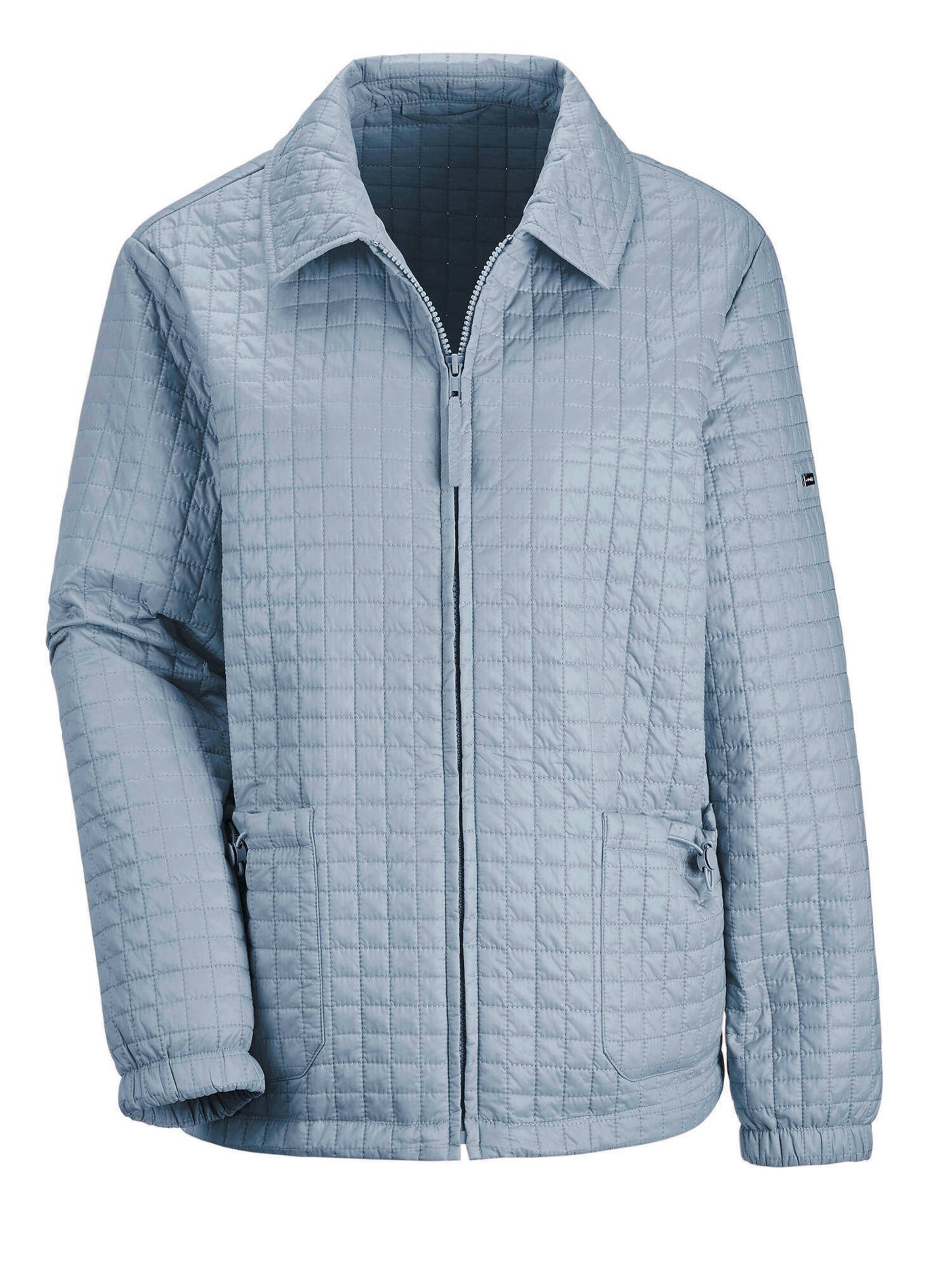 Goldner Jacke in Blau: Vorderseite